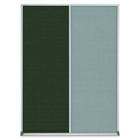 United Visual Products Single Door Radius Plus Corkboard, 36"X UV8002PLUS-WHITE-ULTMAR